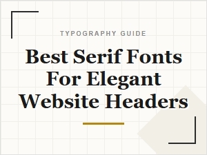 Best Serif Fonts for Elegant Website Headers